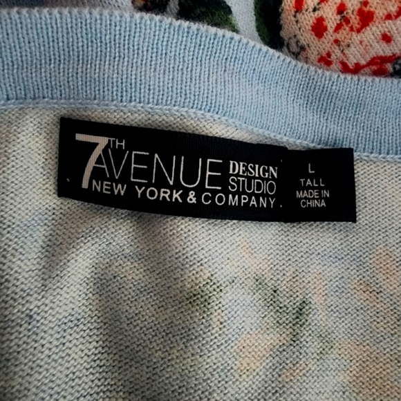 New York & Co Floral Button Down Cardigan Sweater - Picture 8 of 10